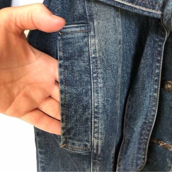 Armour Jeans Boho Coastal Cowgirl Denim Shirt Dress Medium - Picture 6 of 7